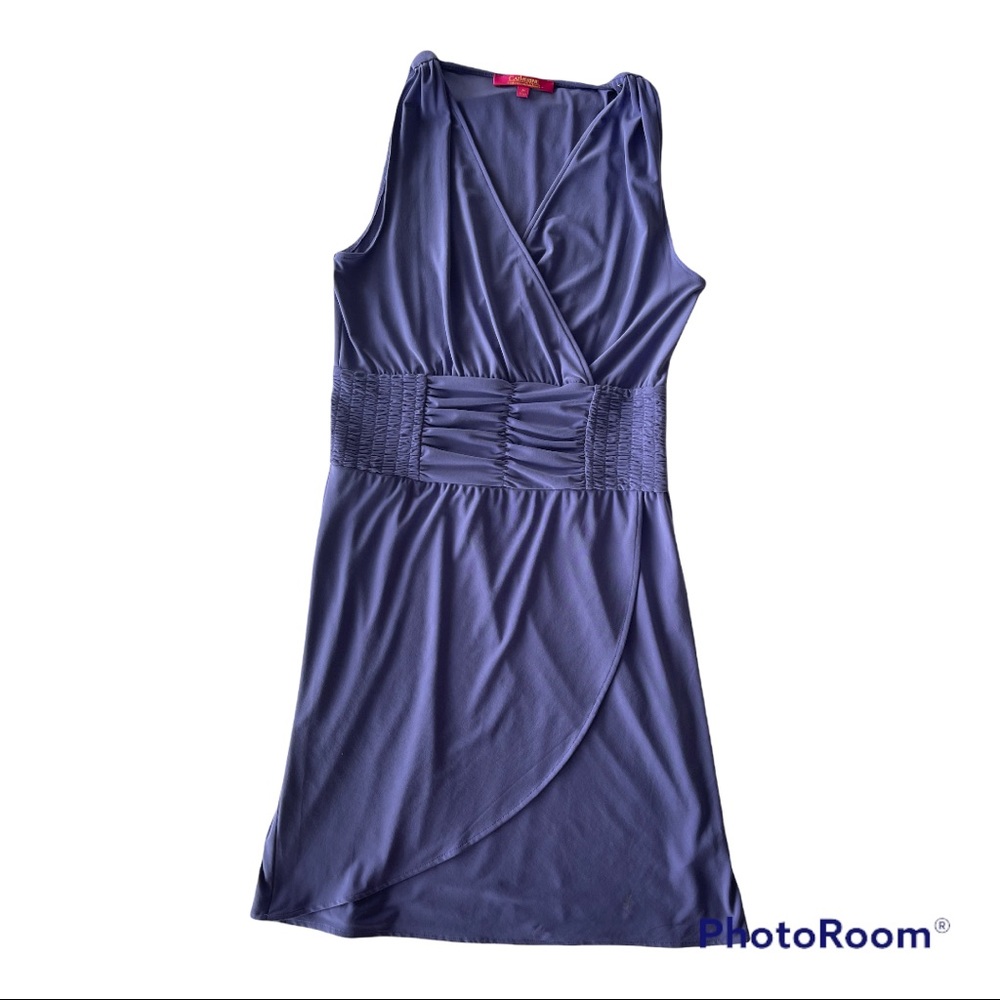Catherine Malandrino Lilac Faux Wrap Sheath Dress M